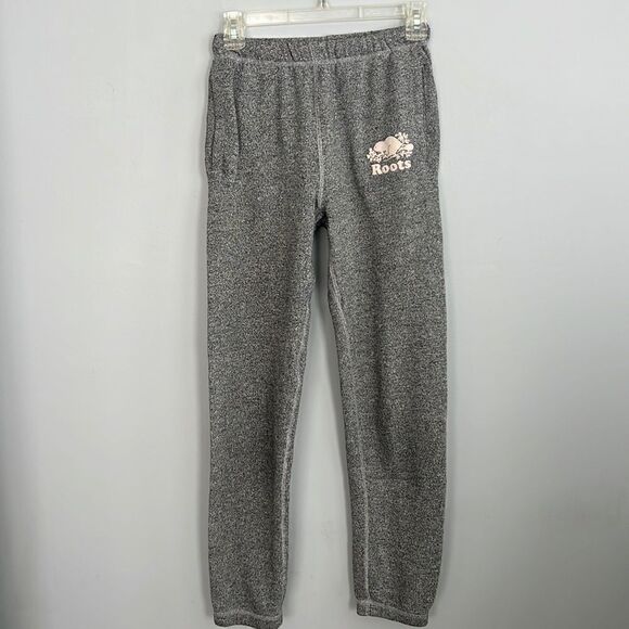 Roots Canada Women’s XXS Jogger gray logo Sweatpants - Picture 10 of 10